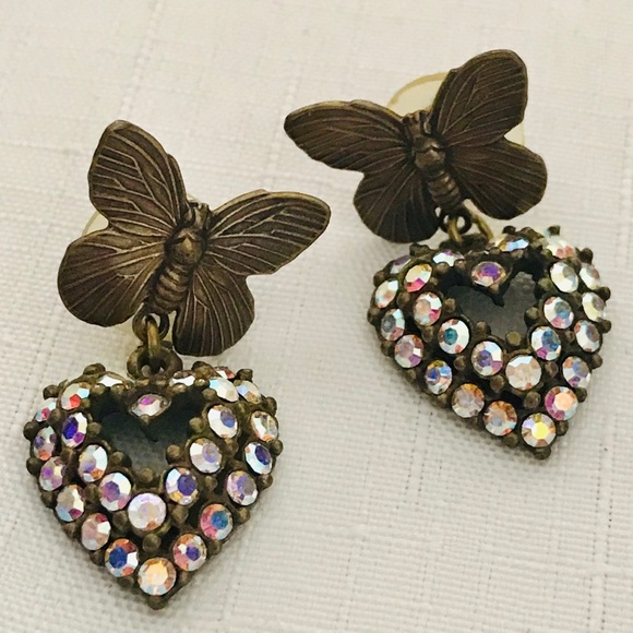 Earrings~Iridescent Hearts & Butterflyโs / Host Pick - Picture 4 of 12